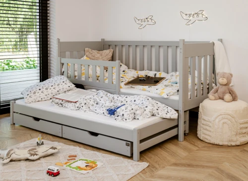 KAJA 80x180 grey bunk bed Lano Furniture