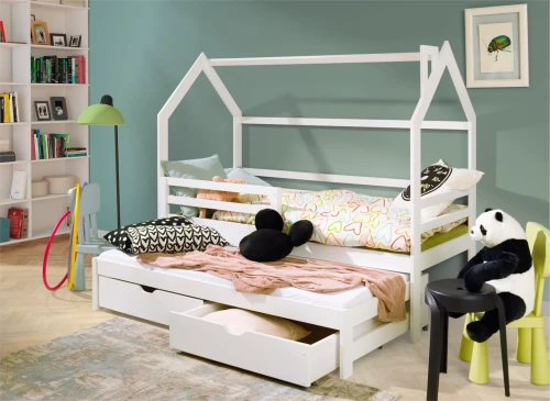 DANEK 80x200 white children's house bed Lano Furniture