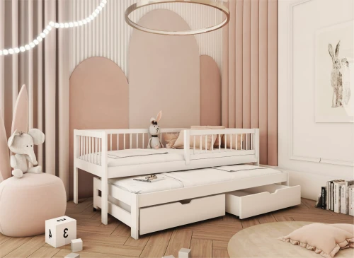 SOFTI 80x190 white children's bed Lano Furniture
