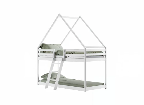 SWEET 80x180 white house bunk bed Lano Furniture
