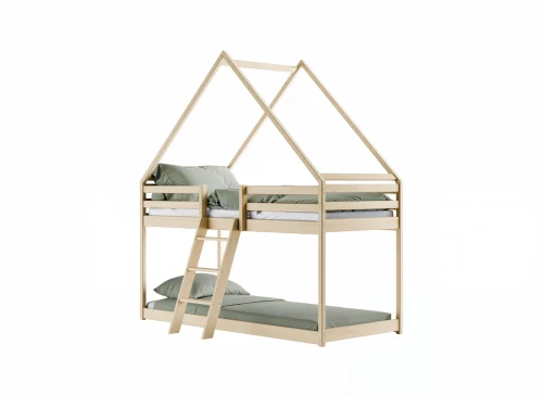 SWEET 80x180 pine house bunk bed Lano Furniture