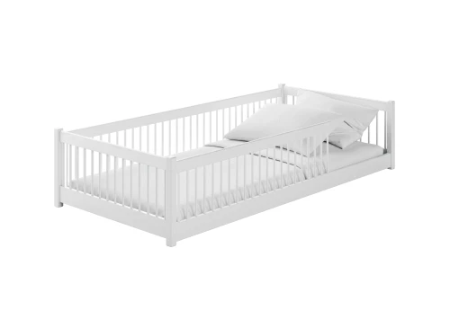 PEDRO 90x200 white Montessori floor bed for children Lano Furniture