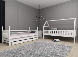IGA 90x190 pink house bunk bed Lano Furniture