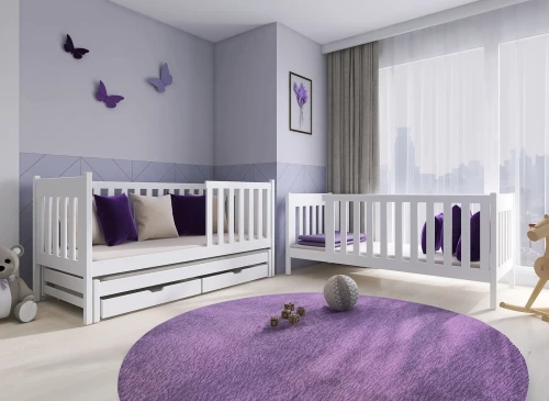 EMILKA 80x200 Pembe Ranzalı Yatak Lano Meble