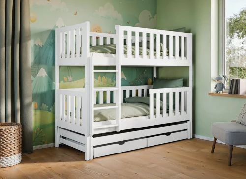 LEA 80x190 white bunk bed Lano Furniture
