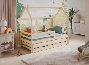 DISNEY 90x180 Çam Ağacı Çocuk Evi Yatağı - Lano Meble
