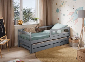 SOFTI 90x200 grey children's bed Lano Furniture