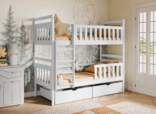 MONIKA 80x170 white bunk bed Lano Furniture
