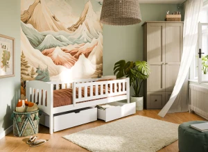 GUCIO 90x180 white children's bed Lano Furniture