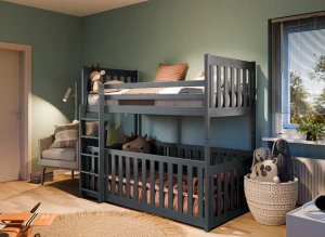 CRIS 80x200 graphite bunk bed Lano Furniture