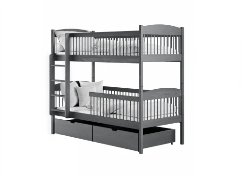 LUNA 90x200 graphite bunk bed Lano Furniture