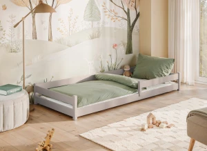 ALIS 80x160 cashmere Montessori floor bed for children Lano Furniture