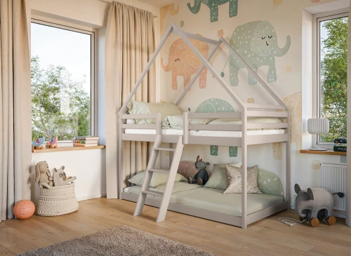SWEET 80x180 cashmere house bunk bed Lano Furniture