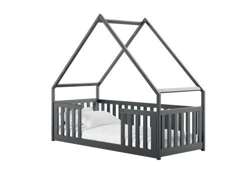BEE 80x200 graphite Montessori floor cot house bed Lano Furniture