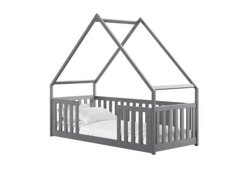 BEE 80x180 grey Montessori floor cot house bed Lano Furniture