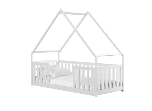 BEE 80x190 white Montessori floor cot house bed Lano Furniture