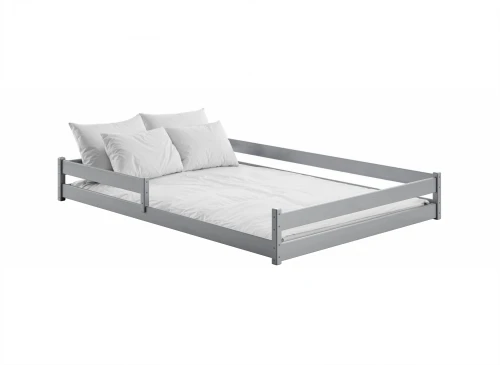 FINI 140x200 grey Montessori floor bed for children Lano Furniture