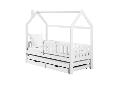 MONKEY 90x200 white children's house bed Lano Furniture