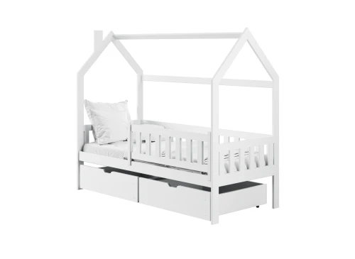 NATAN 80x180 white children's house bed