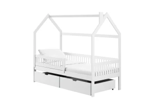 OSKAR 80x180 white children's house bed Lano Furniture