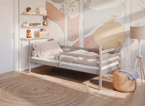 MELANI 80x190 cashmere single children's bed Lano Furniture