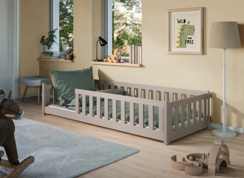 BELLA 90x200 casmhere Montessori floor bed for children Lano Furniture
