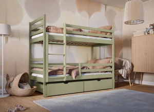 NEMO 80x200 olive green bunk bed Lano Furniture