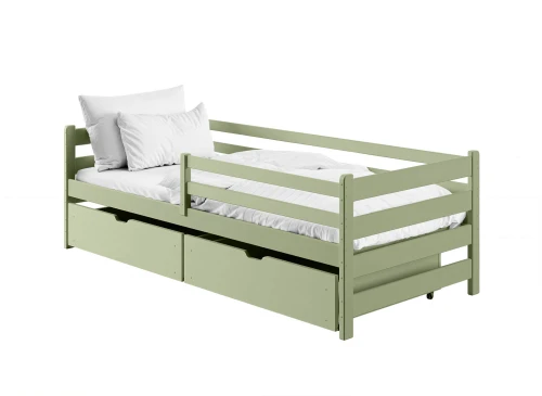 LEON 90x200 olive green single children's bed Lano Furniture