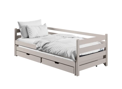 HABI 90x200 cashmere double trundle bed Lano Furniture