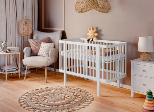 MELISA 70x140 white baby cot Lano Furniture