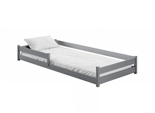 ALIS 80x160 grey green Montessori floor bed for children Lano Furniture