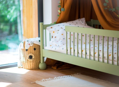 STAR 90x200 olive green single children's bed Lano Furniture