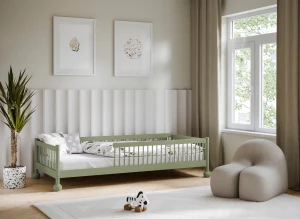 STAR 90x200 olive green single children's bed Lano Furniture