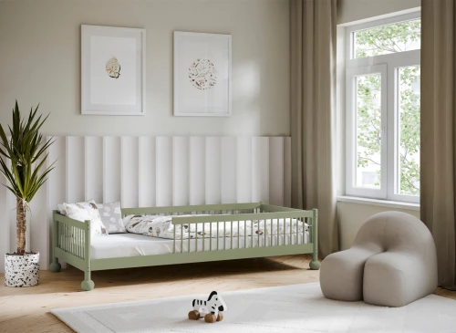 STAR 90x200 olive green single children's bed Lano Furniture