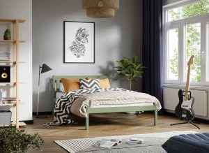 TEEN 120x200 Olive Green Single Bed for Teenagers Lano Furniture