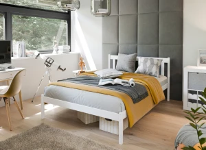 KING 90x200 white children's bed Lano Furniture 