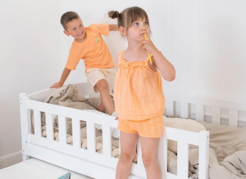 AMELKA 80x160 white bunk bed Lano Furniture
