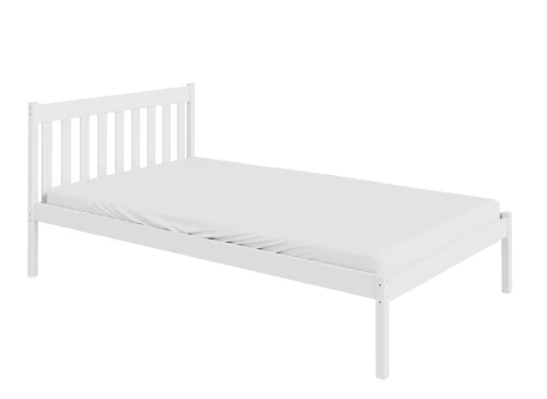 TEEN 120x200 White Single Bed for Teenagers Lano Furniture