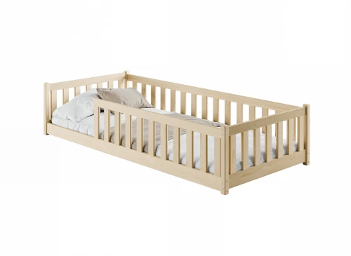 BELLA 90x190 grey Montessori floor bed for children Lano Furniture