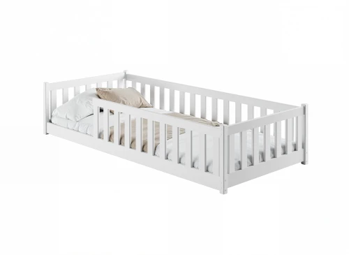 BELLA 90x190 graphite Montessori floor bed for children Lano Furniture