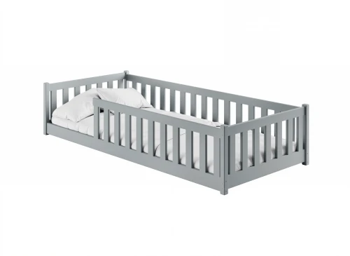 BELLA 80x160 kül grisi Montessori çocuk yer yatağı Lano Meble