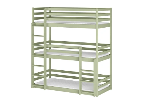 TED 90x200 olive green bunk bed  Lano Furniture