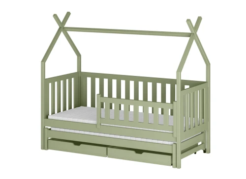 TYTUS 80x160 oliver green double trundle bed tipi Lano Furniture