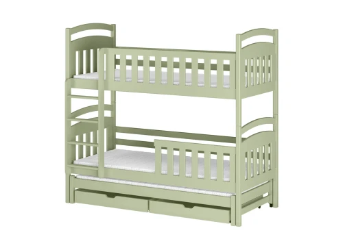 VIKI 80x190 olive green bunk bed Lano Furniture