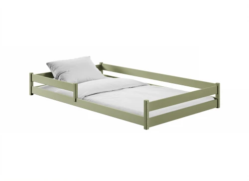 ZOFIA 120x200 olive green Montessori floor bed for children Lano Furniture