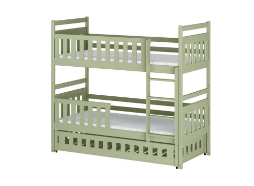 OLIWIA 80x190 olive green bunk bed Lano Furniture
