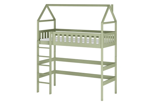 OTYLIA 90x190 olive green single loft bed Lano Furniture