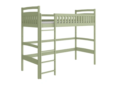 MIA 90x180 olive green loft bed Lano Furniture