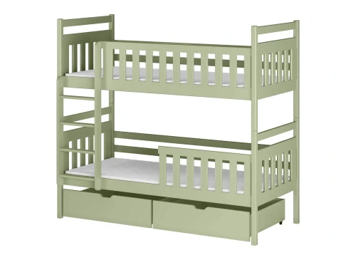 MONIKA 90x190 olive green bunk bed Lano Furniture