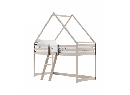 MOON 80x180 Kaşmir Çocuk Yatağı - Tek Kişilik Loft Ranza Ev Yatak Lano Möbel
